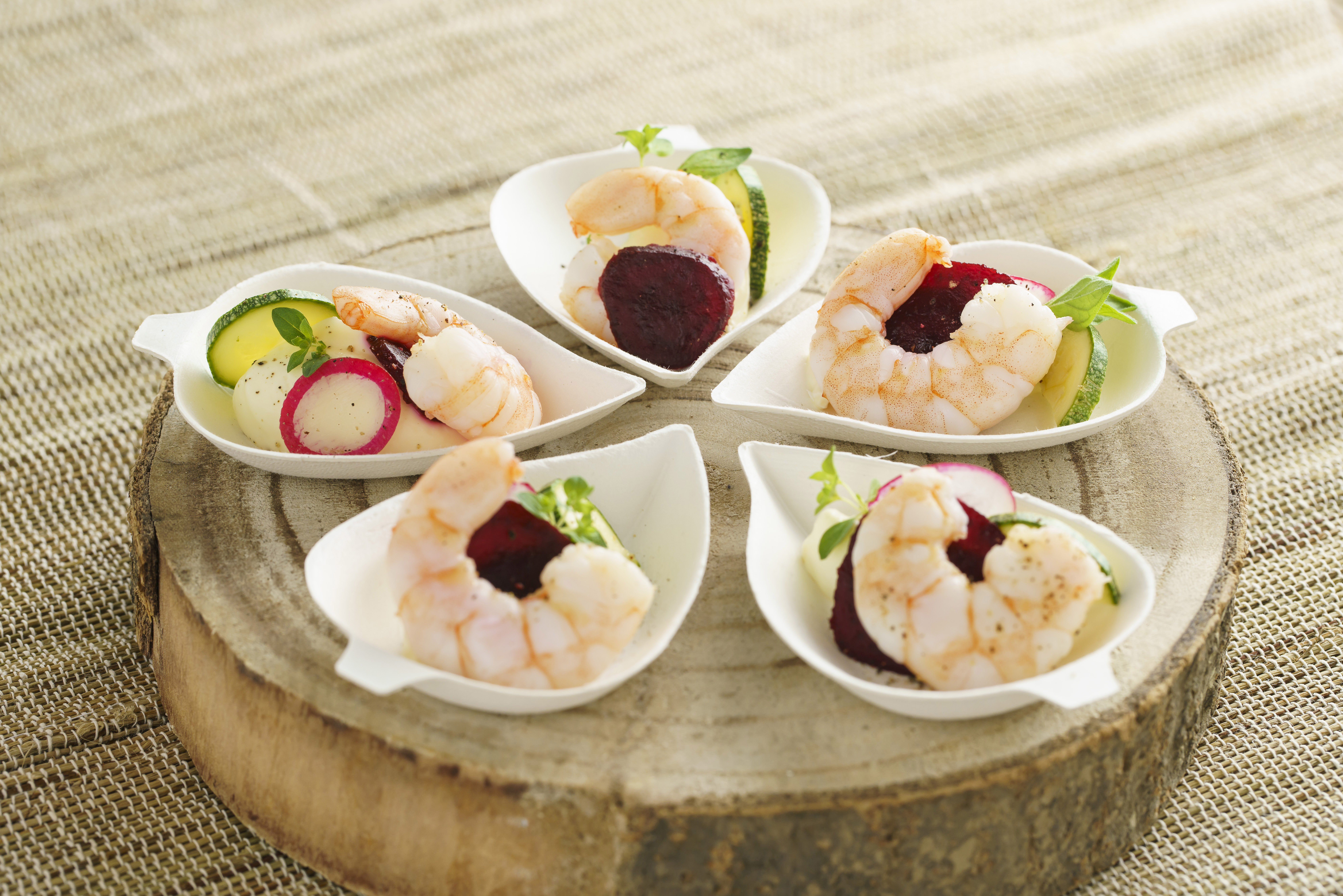 Mignardises feuille fibre de canne