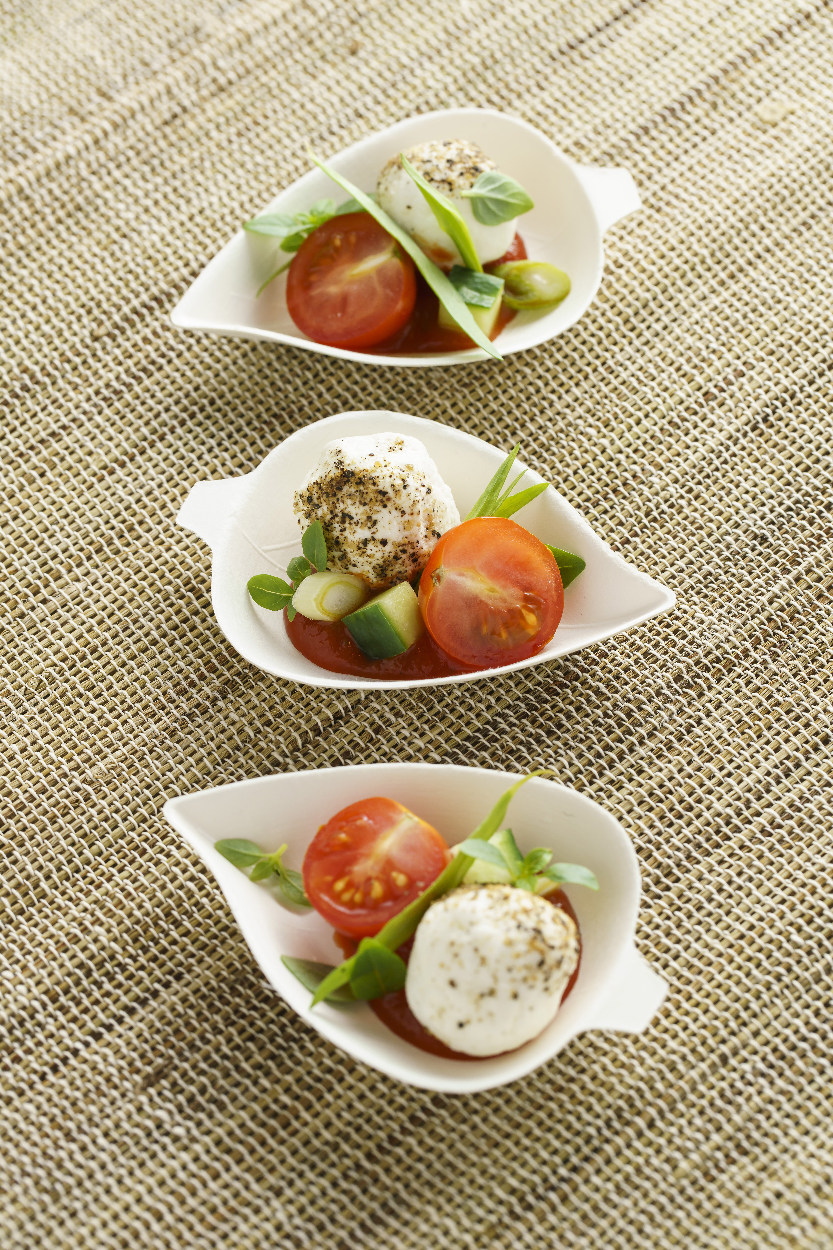 Mignardises feuille fibre de canne